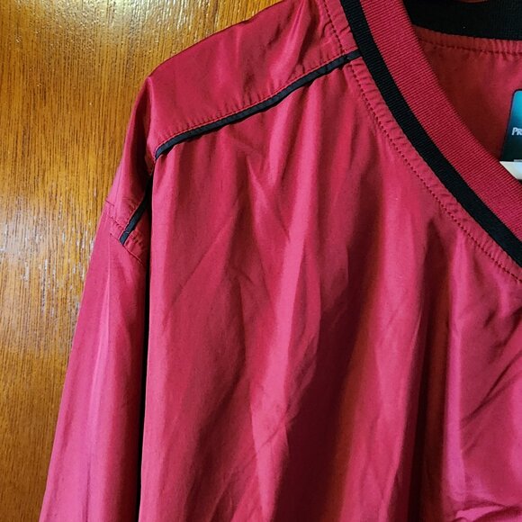 Men's Large Pro Tour Golf Red Windbreaker Pullover Jacket - Picture 2 of 11